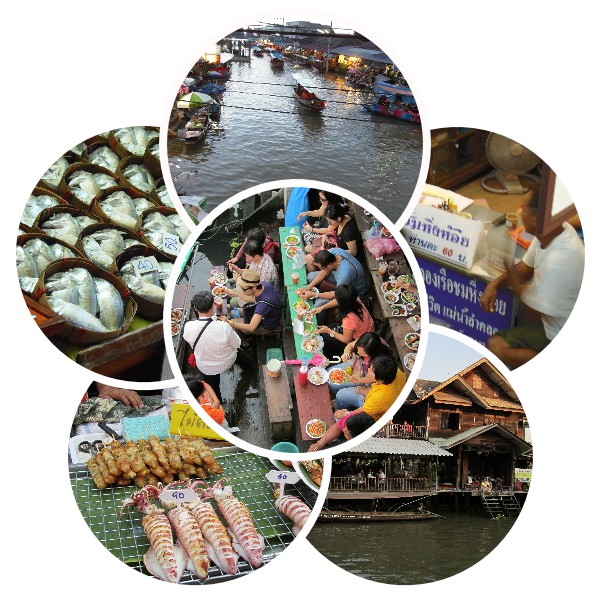 ทริปเที่ยว1วันใกล้กรุงเทพสมุทรสงคราม amphawafloating all